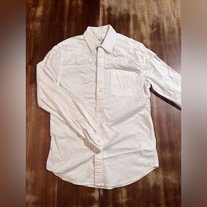 Mutual Weave Oxford Cotton White Dress Shirt